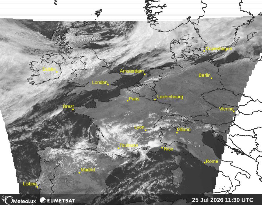 Wiedergabe von visuellen Satellitenbildern