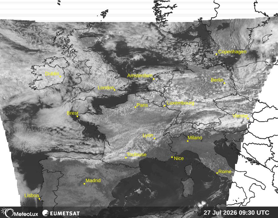 Wiedergabe von visuellen Satellitenbildern