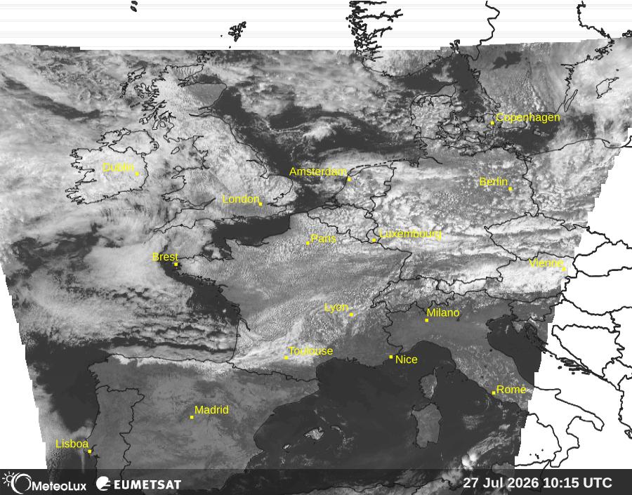 Wiedergabe von visuellen Satellitenbildern