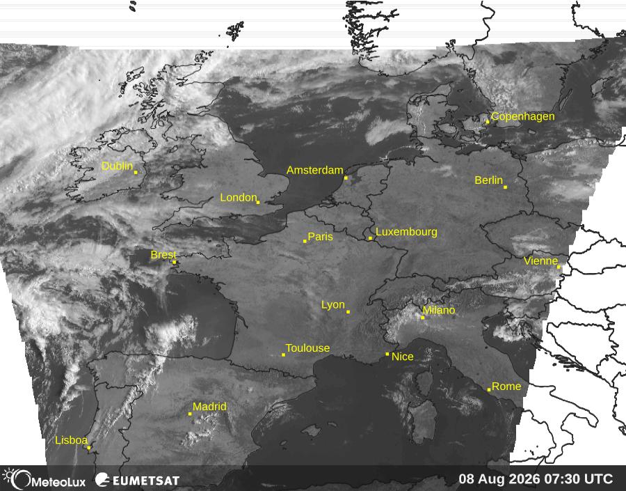 Wiedergabe von visuellen Satellitenbildern