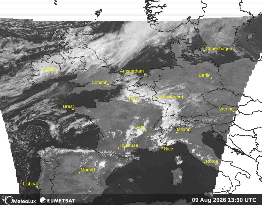 Wiedergabe von visuellen Satellitenbildern