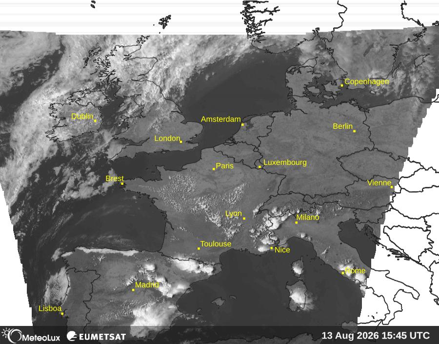 Wiedergabe von visuellen Satellitenbildern