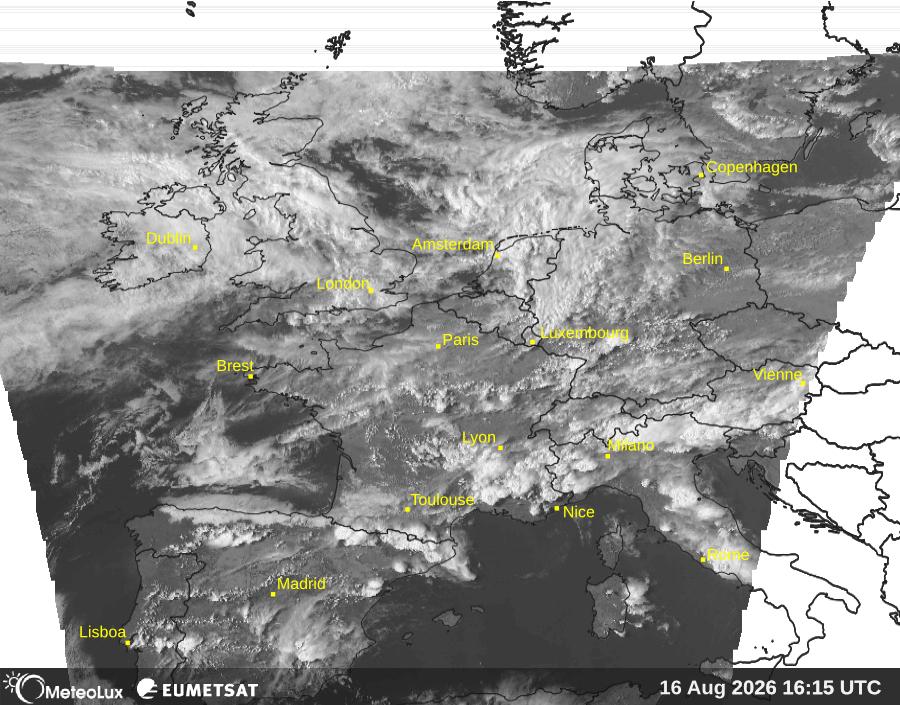 Wiedergabe von visuellen Satellitenbildern