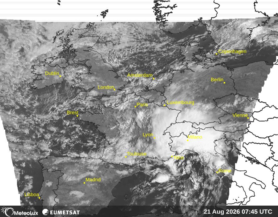 Wiedergabe von visuellen Satellitenbildern