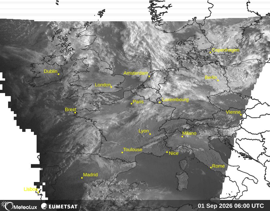 Wiedergabe von visuellen Satellitenbildern