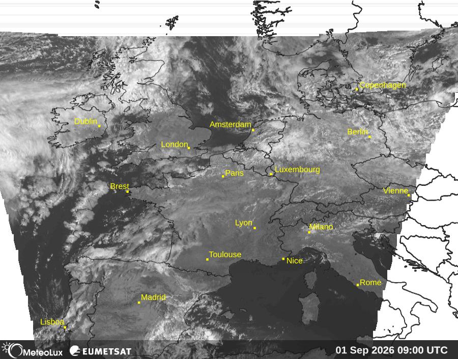Wiedergabe von visuellen Satellitenbildern