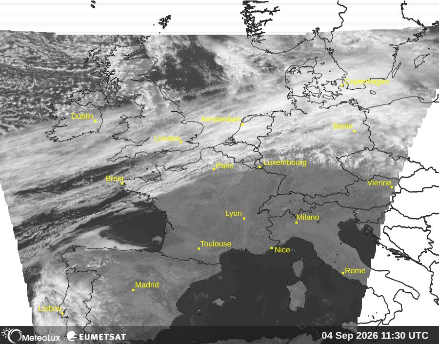 Wiedergabe von visuellen Satellitenbildern