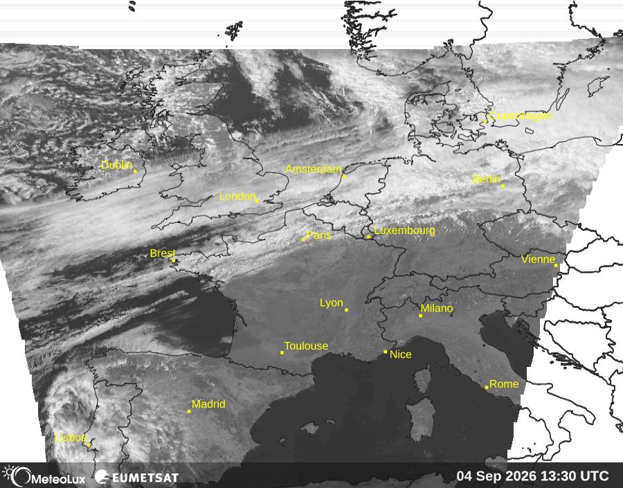 Wiedergabe von visuellen Satellitenbildern