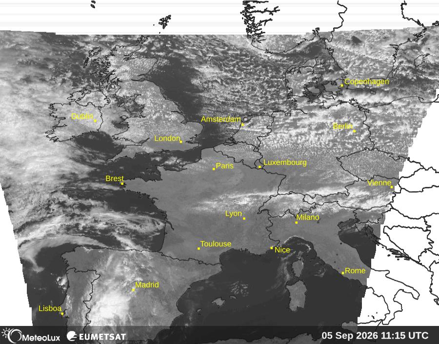 Wiedergabe von visuellen Satellitenbildern