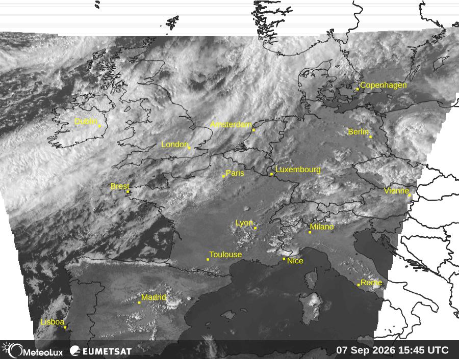 Wiedergabe von visuellen Satellitenbildern