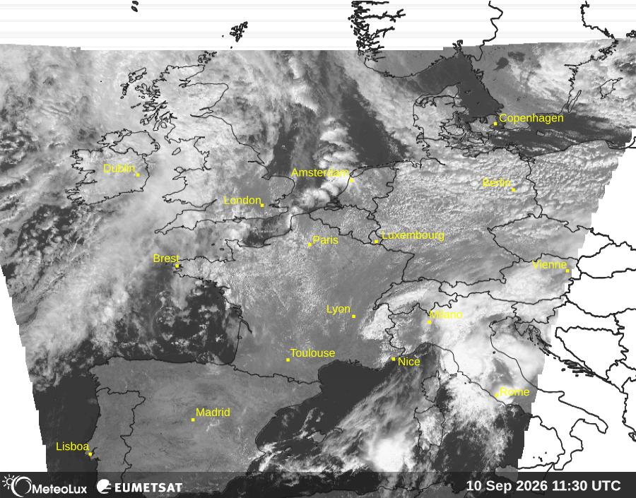 Wiedergabe von visuellen Satellitenbildern
