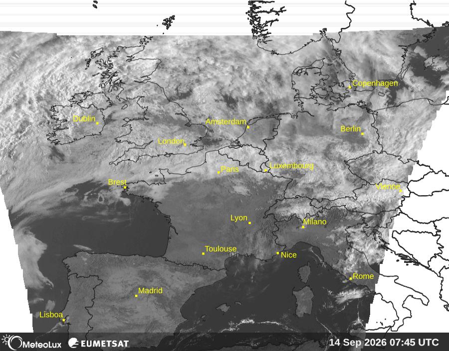 Wiedergabe von visuellen Satellitenbildern