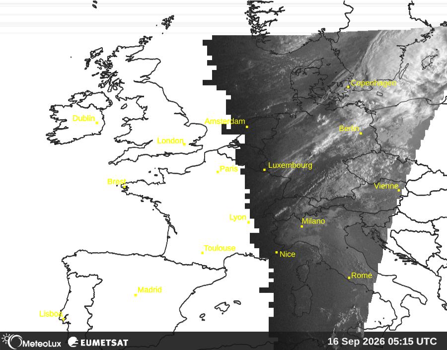 Wiedergabe von visuellen Satellitenbildern