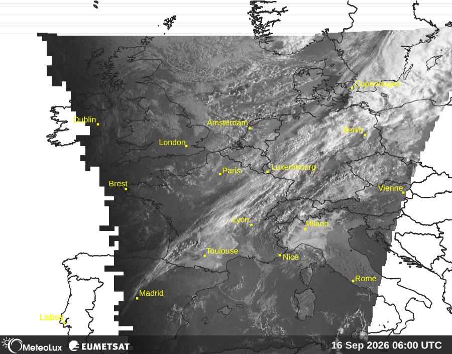 Wiedergabe von visuellen Satellitenbildern
