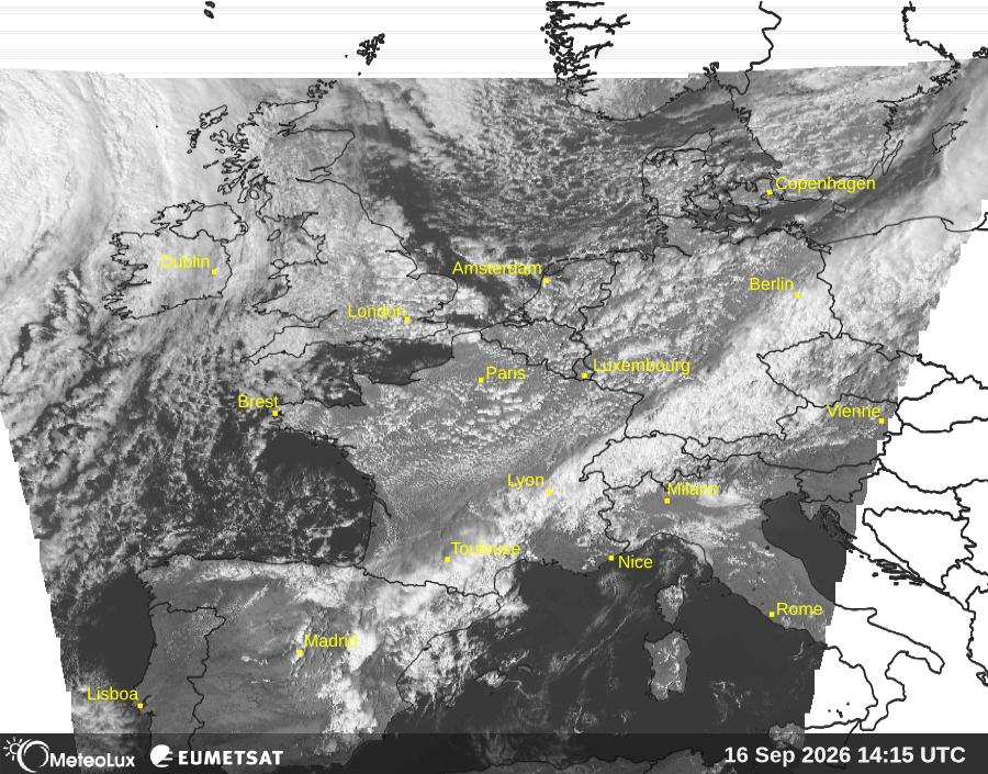 Wiedergabe von visuellen Satellitenbildern