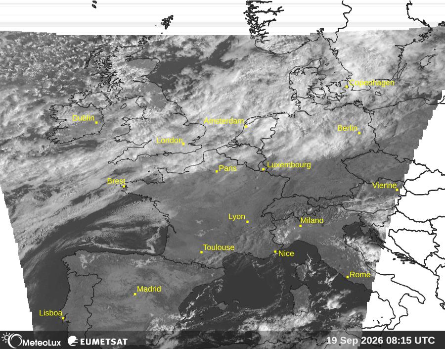 Wiedergabe von visuellen Satellitenbildern