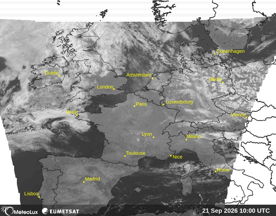 Wiedergabe von visuellen Satellitenbildern