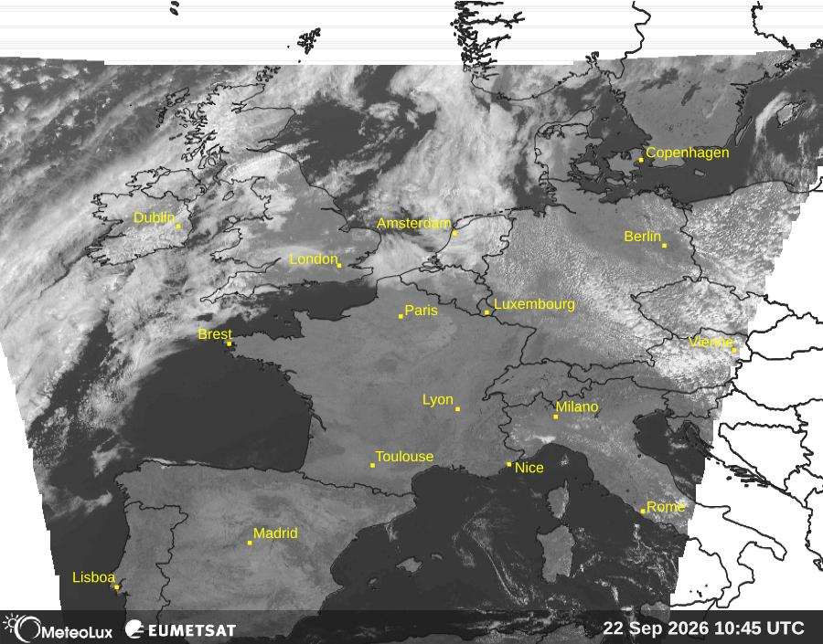 Wiedergabe von visuellen Satellitenbildern