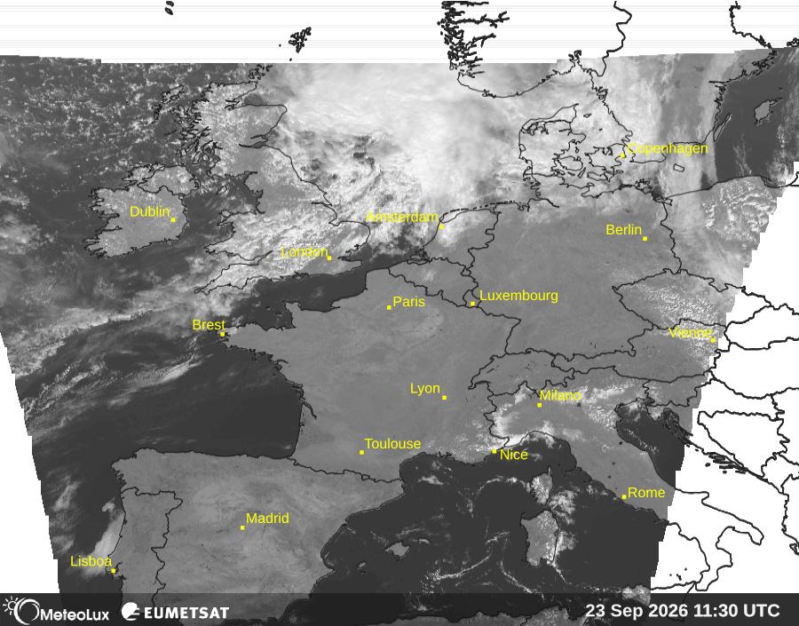 Wiedergabe von visuellen Satellitenbildern