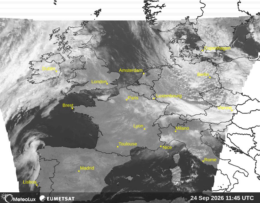 Wiedergabe von visuellen Satellitenbildern