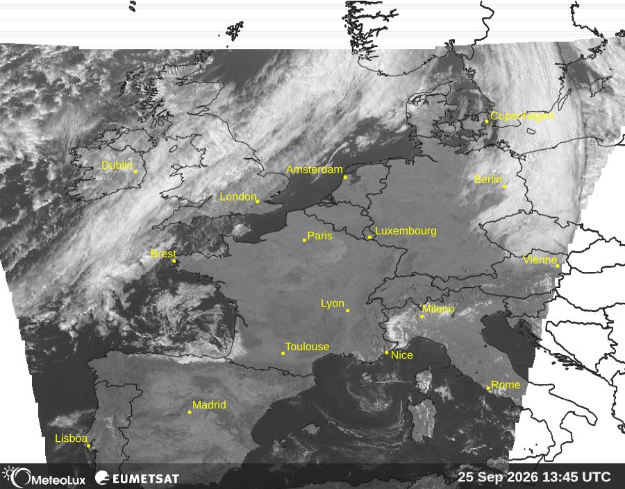 Wiedergabe von visuellen Satellitenbildern