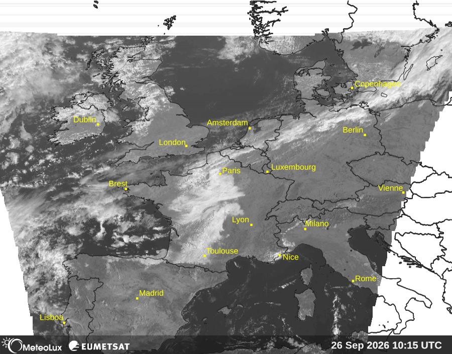 Wiedergabe von visuellen Satellitenbildern