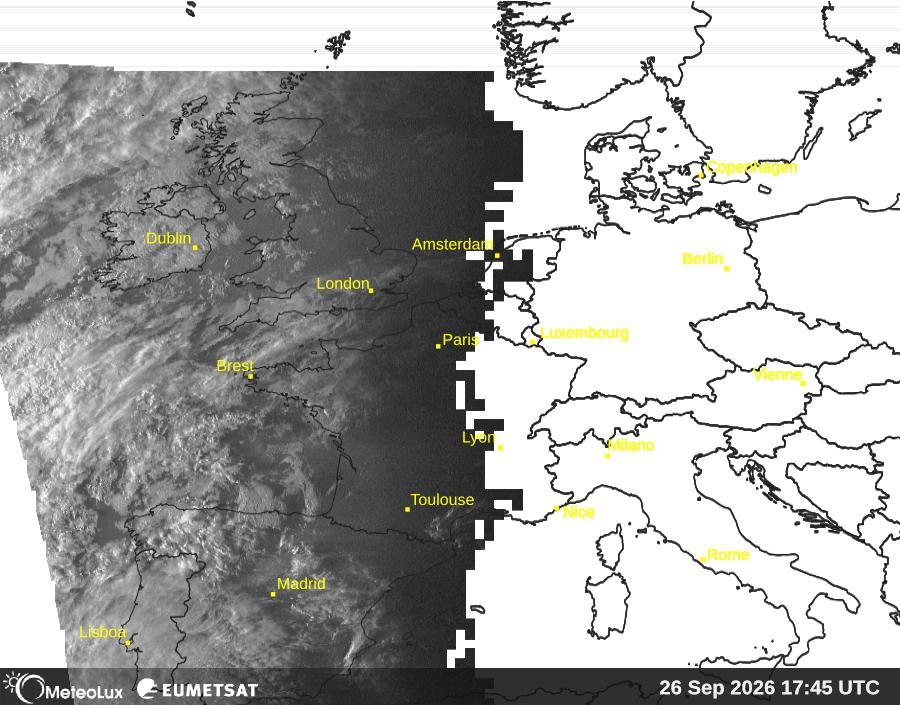 Wiedergabe von visuellen Satellitenbildern