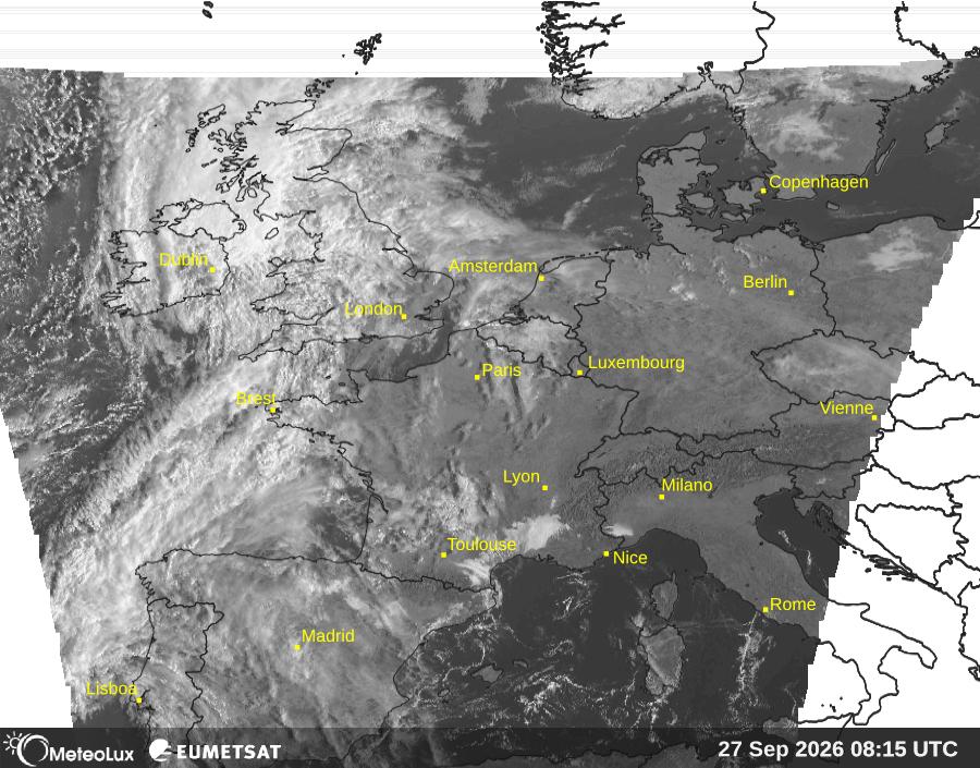 Wiedergabe von visuellen Satellitenbildern