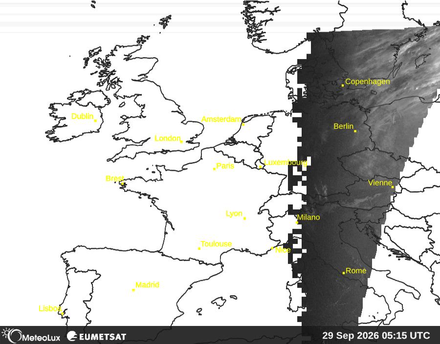 Wiedergabe von visuellen Satellitenbildern