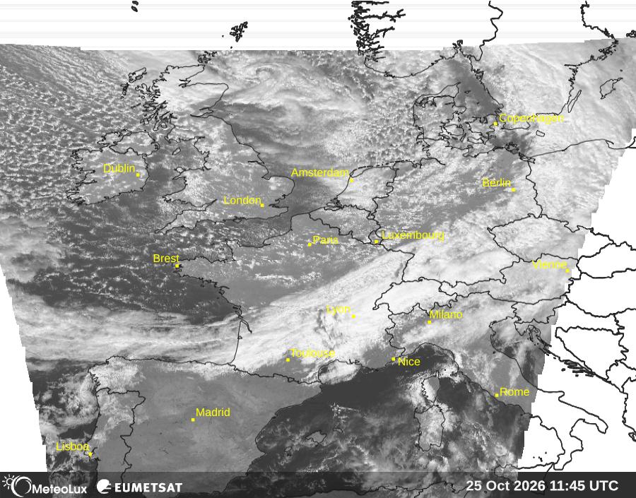 Wiedergabe von visuellen Satellitenbildern