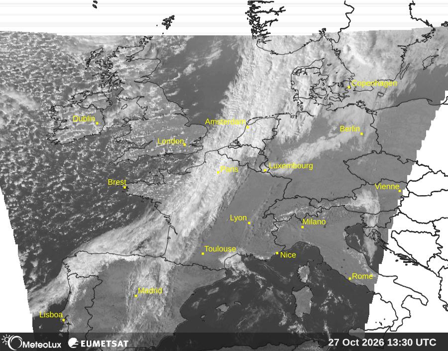 Wiedergabe von visuellen Satellitenbildern